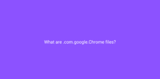 What Are .com.google.chrome Files? Can You Delete Them?