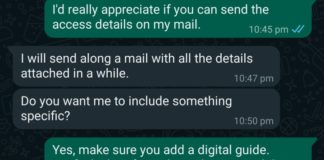 What does the clock next to your WhatsApp message mean?
