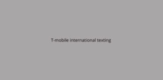 T-mobile international texting