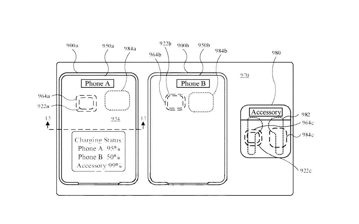 Apple patent accessory device wireless charging mat