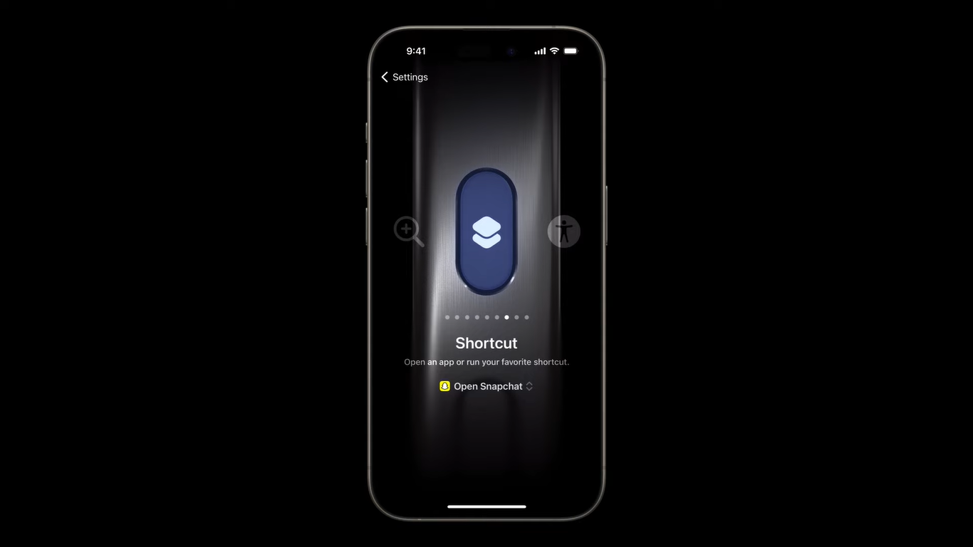 iPhone 15 Pro Action Button Customization UI