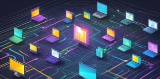 A computer network with many computers Description automatically generated